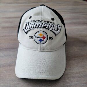 Reebok Pittsburgh Steelers Super Bowl XL 2005 Champions Black Vlcr Hat